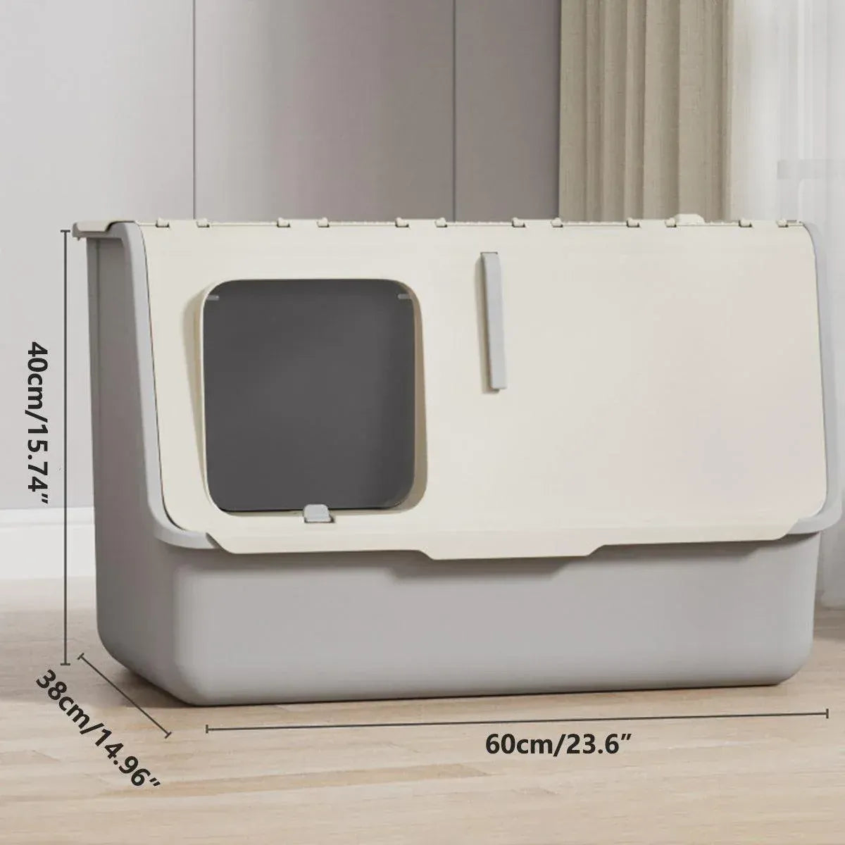 Spud Jax Petshop Large Fully Enclosed Cat Litter Box with Lid Odor Control Litter Pan for Cats - Yellow Large Fully Enclosed Cat Litter Box with Lid Odor Control Litter Pan for Cats - Yellow Pet Care > Cat Supplies > Cat Litter