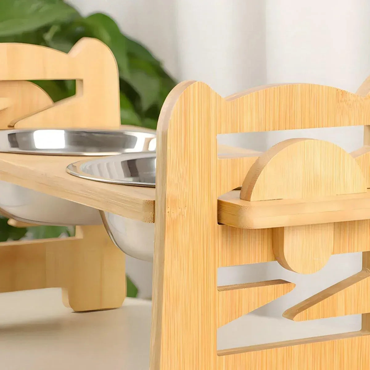Spud Jax Petshop Wood Adjustable Elevated Raised Pet Dog Feeder Stainless Steel Bowl Water Stand Wood Adjustable Elevated Raised Pet Dog Feeder Stainless Steel Bowl Water Stand Pet Care > Dog Supplies > Dog Bowls, Feeders & Waterers