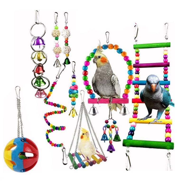 Spud Jax Petshop 10pcs Parrot Toys Set 10pcs Parrot Toys Set Pet Care > Bird > Bird Cage Accessories