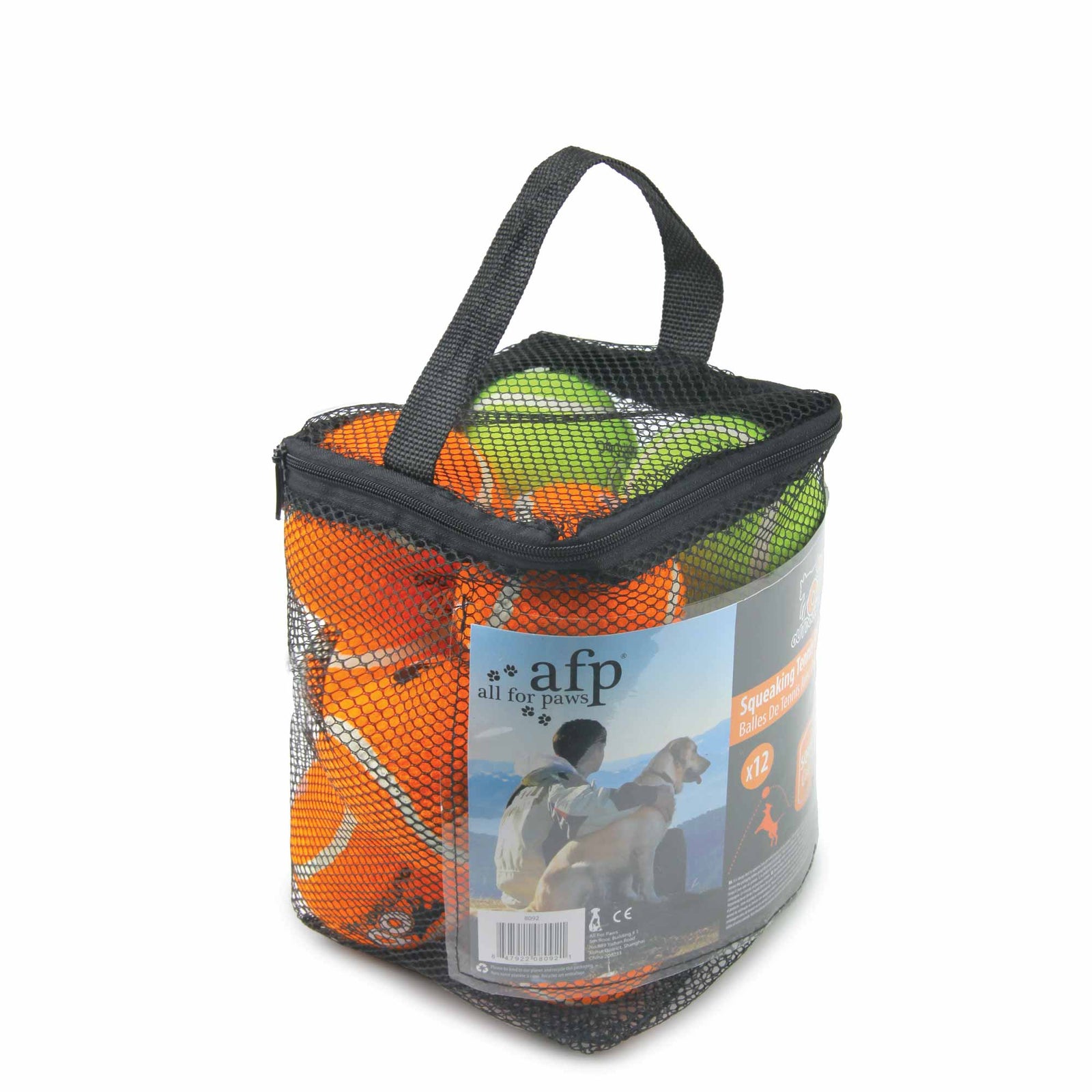 Spud Jax Petshop 12 Pack Dog Squeaking Tennis Balls - 6.5cm Squeaky Sound Fetch Play Toy 12 Pack Dog Squeaking Tennis Balls - 6.5cm Squeaky Sound Fetch Play Toy Pet Care > Toys > Dog Toys