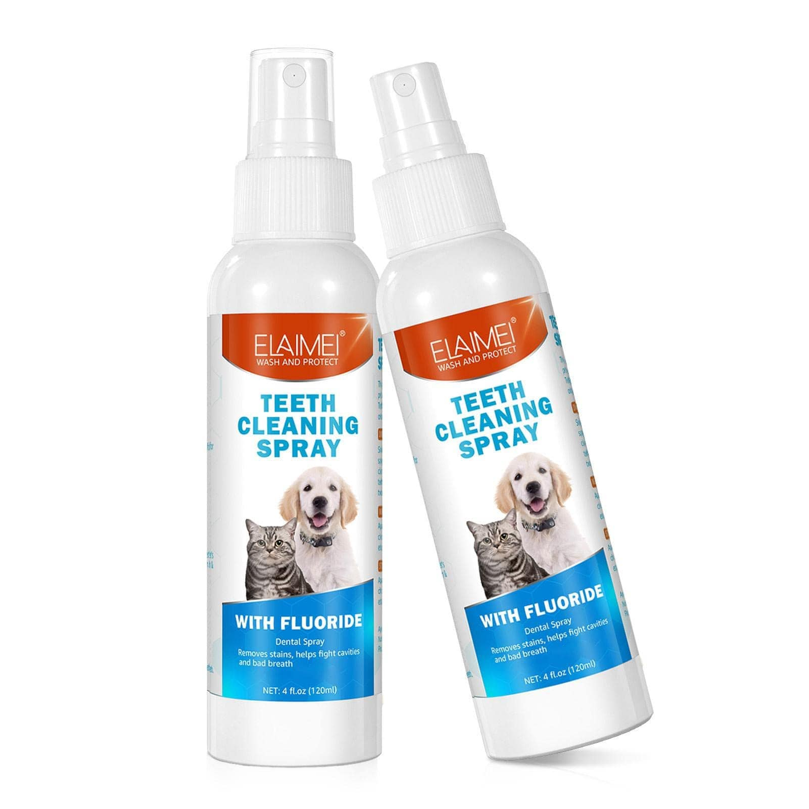 Spud Jax Petshop 2 Pcs Pet Oral Breath Freshener Spray 120ML EACH 2 Pcs Pet Oral Breath Freshener Spray 120ML EACH Pet Care > Cleaning & Maintenance > Pet Grooming Supplies