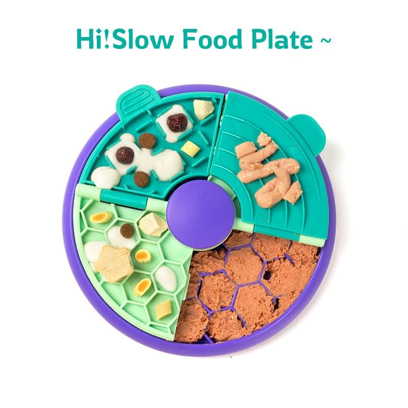 Spud Jax Petshop 3-in-1 Pet Puzzle Slow Feeder Bowl with Multi-Level Rotating Disk - Purple-green 3-in-1 Pet Puzzle Slow Feeder Bowl with Multi-Level Rotating Disk - Purple-green Pet Care > Dog Supplies > Dog Bowls, Feeders & Waterers