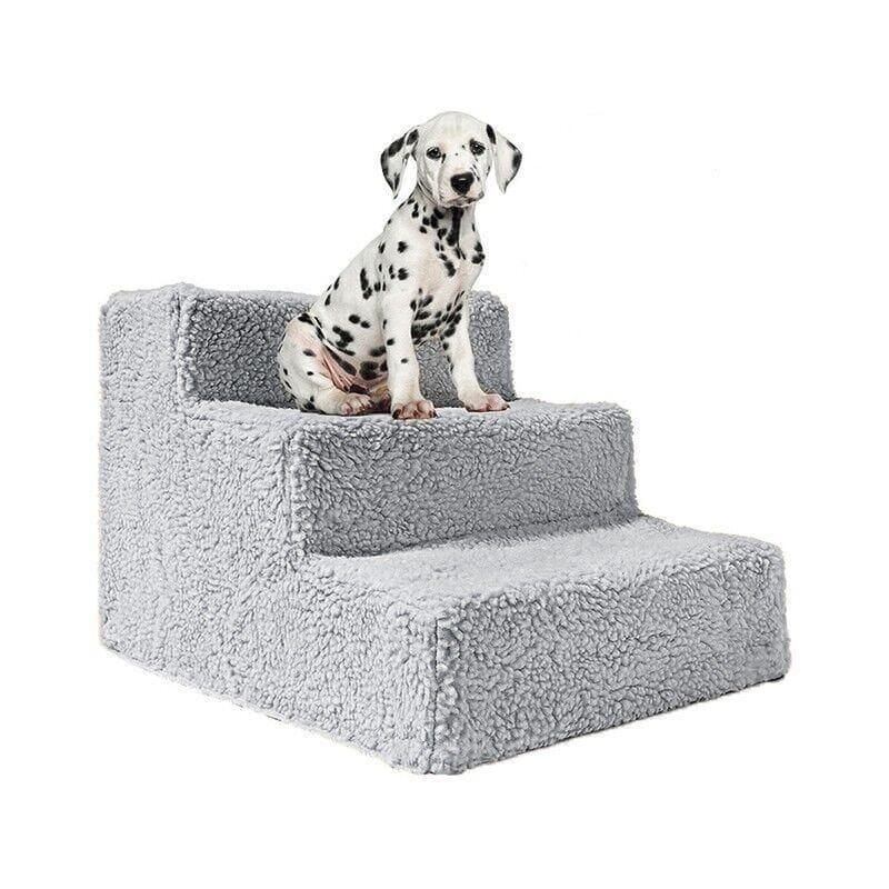 Spud Jax Petshop 3 Steps Pet Stairs with Soft Cover for Small Dogs and Cats Portable Climbing Ramp 3 Steps Pet Stairs with Soft Cover for Small Dogs and Cats Portable Climbing Ramp Pet Care > Dog Supplies > Dog Steps & Ramps