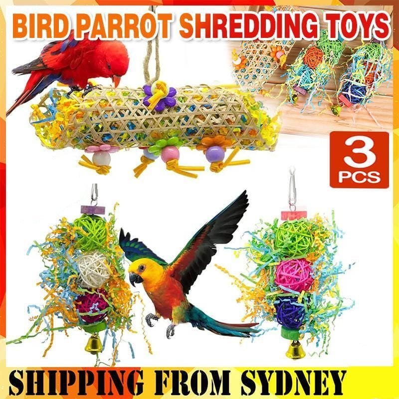 Spud Jax Petshop 3PCS Bird Toys 3PCS Bird Toys Pet Care > Bird > Bird Cage Accessories