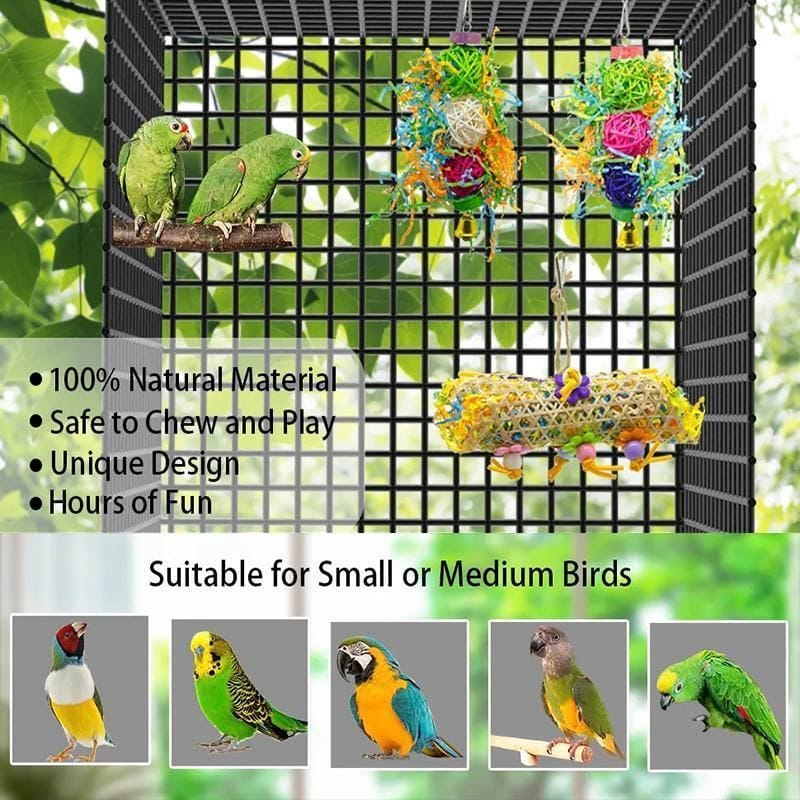 Spud Jax Petshop 3PCS Bird Toys 3PCS Bird Toys Pet Care > Bird > Bird Cage Accessories