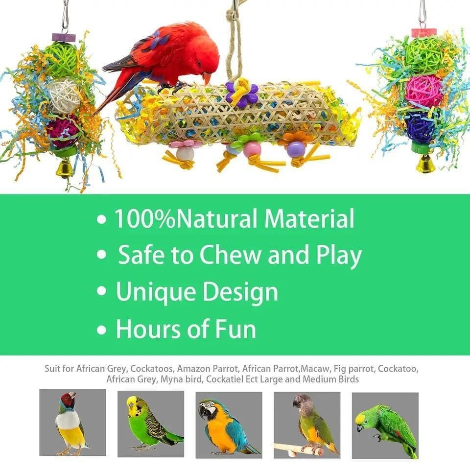 Spud Jax Petshop 3PCS Bird Toys 3PCS Bird Toys Pet Care > Bird > Bird Cage Accessories