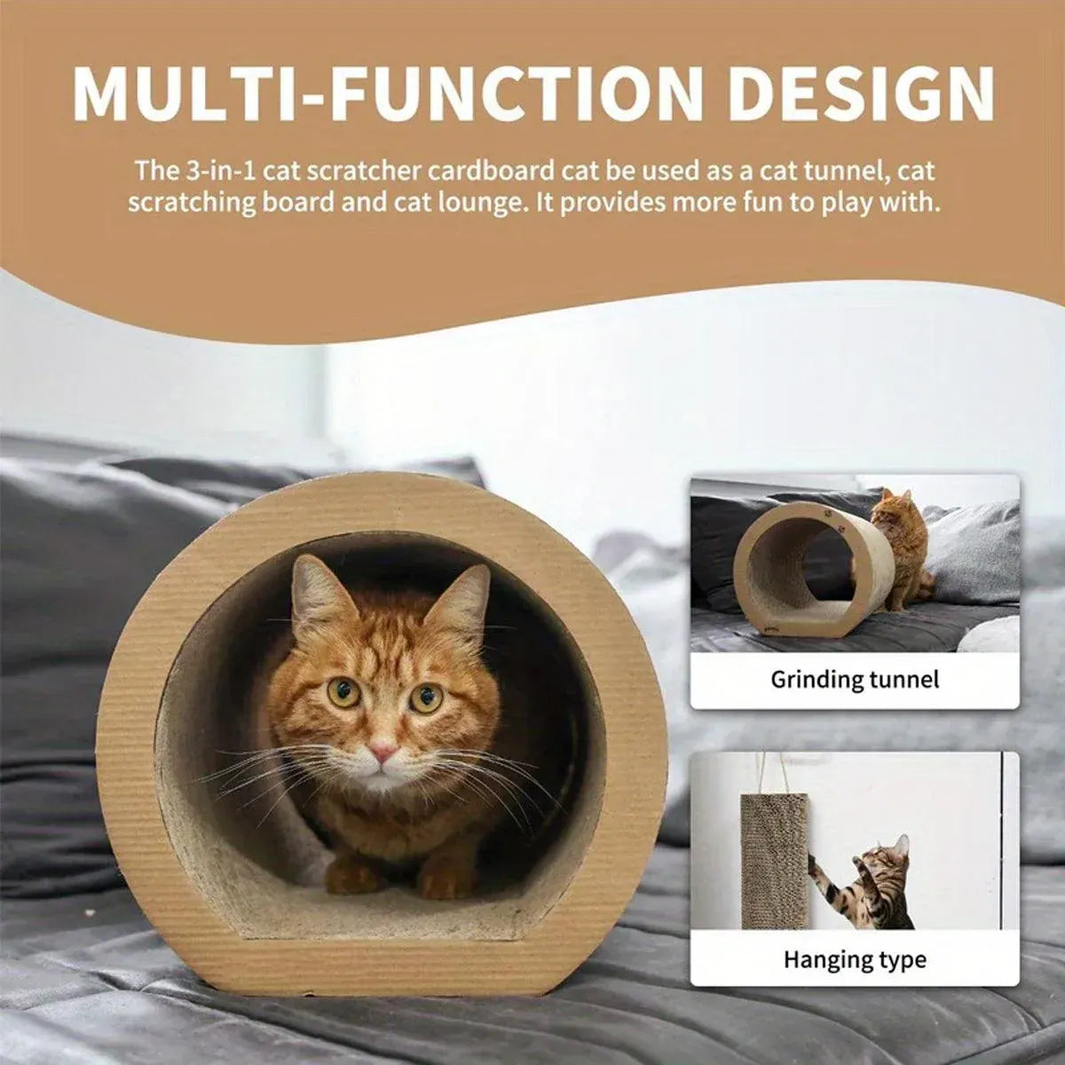 Spud Jax Petshop 3pcs Cat Scratching Tunnel Wearable Claw Sharpening Toys for Cats Pet Play 3pcs Cat Scratching Tunnel Wearable Claw Sharpening Toys for Cats Pet Play Pet Care > Cat Supplies > Cat Scratchers