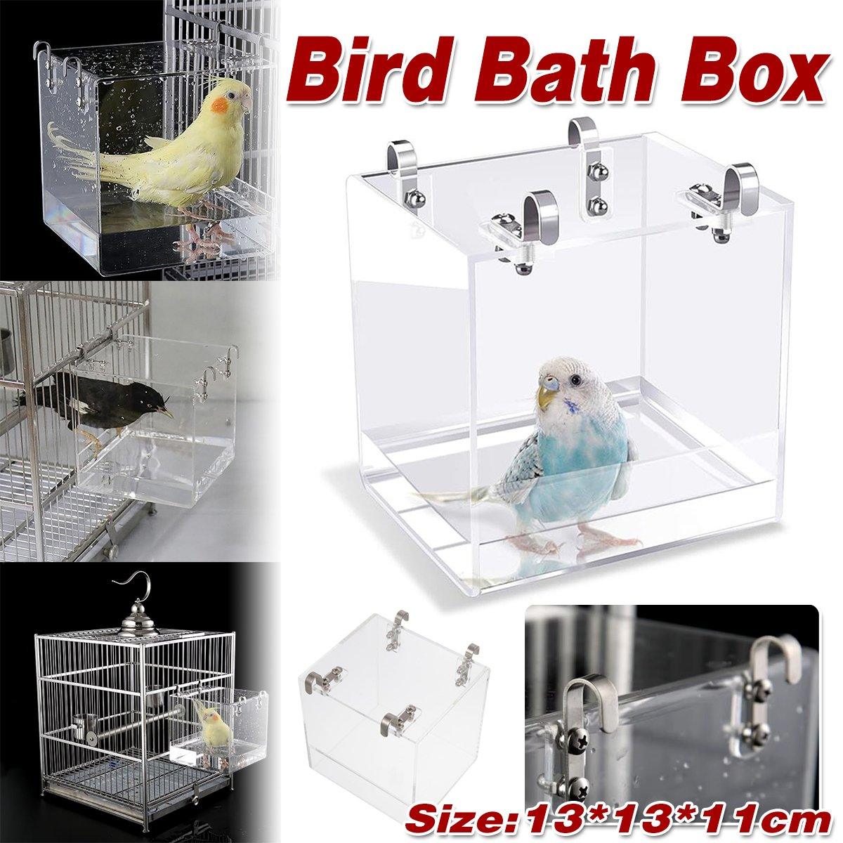 Spud Jax Petshop Bird Bath Box Bird Bath Box Pet Care > Bird > Bird Cage Accessories