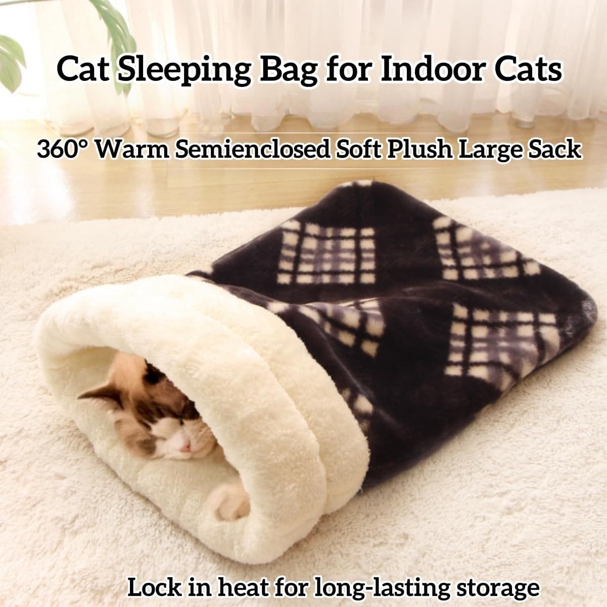 Spud Jax Petshop Cat Bed Cave Sleeping Bag, Pet Mat Warming Pad Sack for Cats and Small Dog,Burrowing Cozy Soft Comfortable Bed(for Small and Medium Cats) Cat Bed Cave Sleeping Bag, Pet Mat Warming Pad Sack for Cats and Small Dog,Burrowing Cozy Soft Comfortable Bed(for Small and Medium Cats) Pet Care > Dog Supplies > Dog Beds