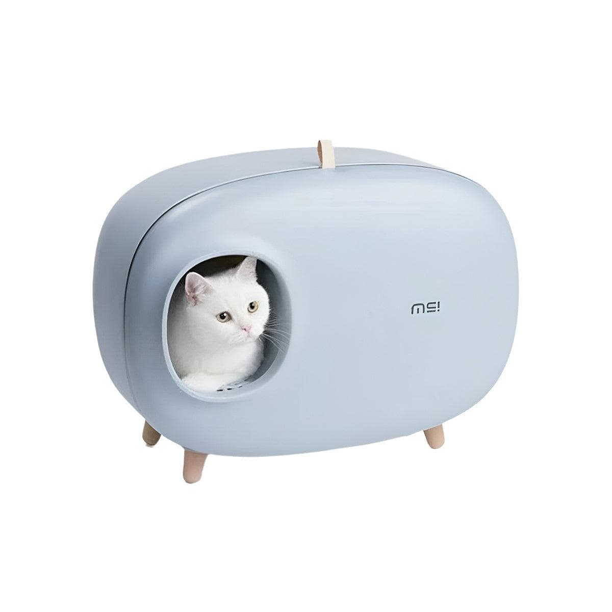 Spud Jax Petshop Cat Litter Box Semi-closed Cat Supplies Cat Toilet Drawer Large Cat Litter Box - White Cat Litter Box Semi-closed Cat Supplies Cat Toilet Drawer Large Cat Litter Box - White Pet Care > Cat Supplies > Cat Litter