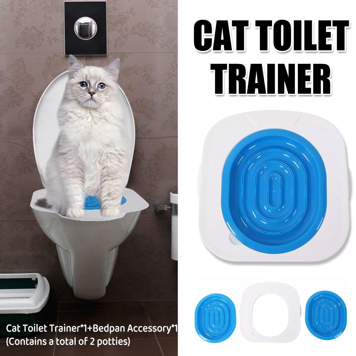 Spud Jax Petshop Cat Toilet Seat Trainer Kit Easy Toilet Training System for Cats Kittens Cat Toilet Seat Trainer Kit Easy Toilet Training System for Cats Kittens Pet Care > Cat Supplies > Cat Litter
