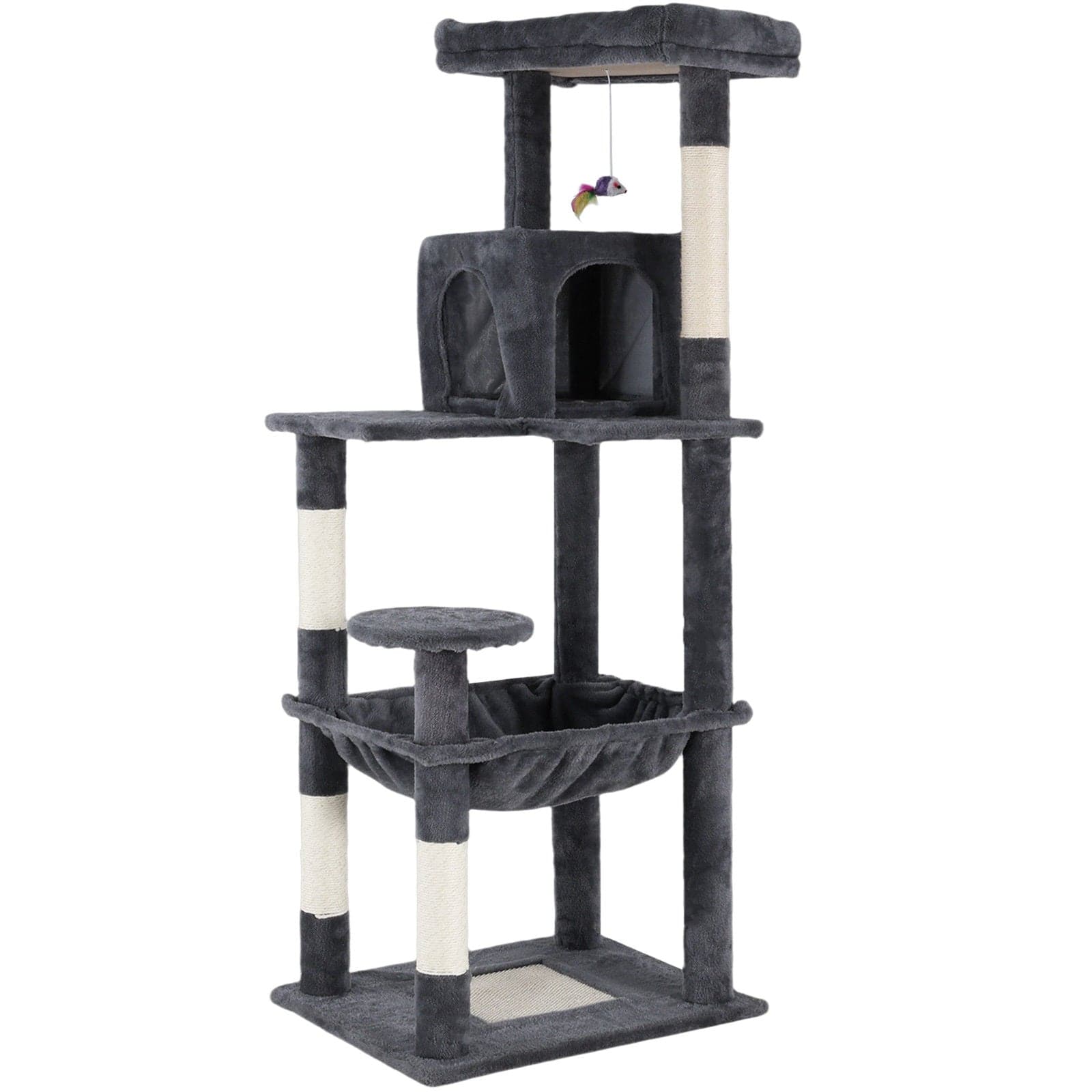 Spud Jax Petshop Cat Tower Tree Condo Scratching Post Dark Grey 142cm Cat Tower Tree Condo Scratching Post Dark Grey 142cm Pet Care > Cat Supplies > Cat Scratching Posts