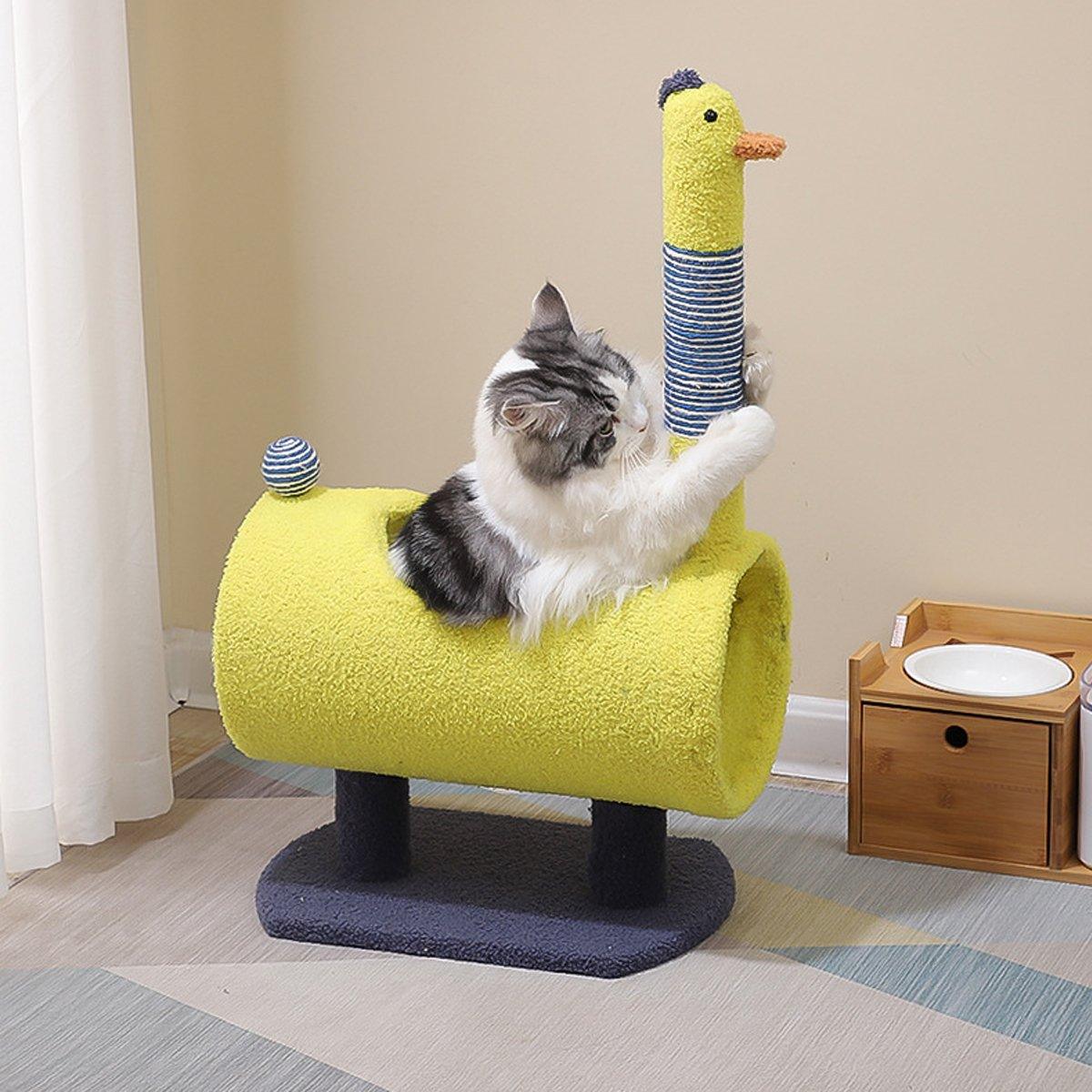 Spud Jax Petshop Climbing Frame Cat Scratching Post Jumping Platform Pet Toys for Cats and Kitten - Yellow Climbing Frame Cat Scratching Post Jumping Platform Pet Toys for Cats and Kitten - Yellow Pet Care > Cat Supplies > Cat Scratchers