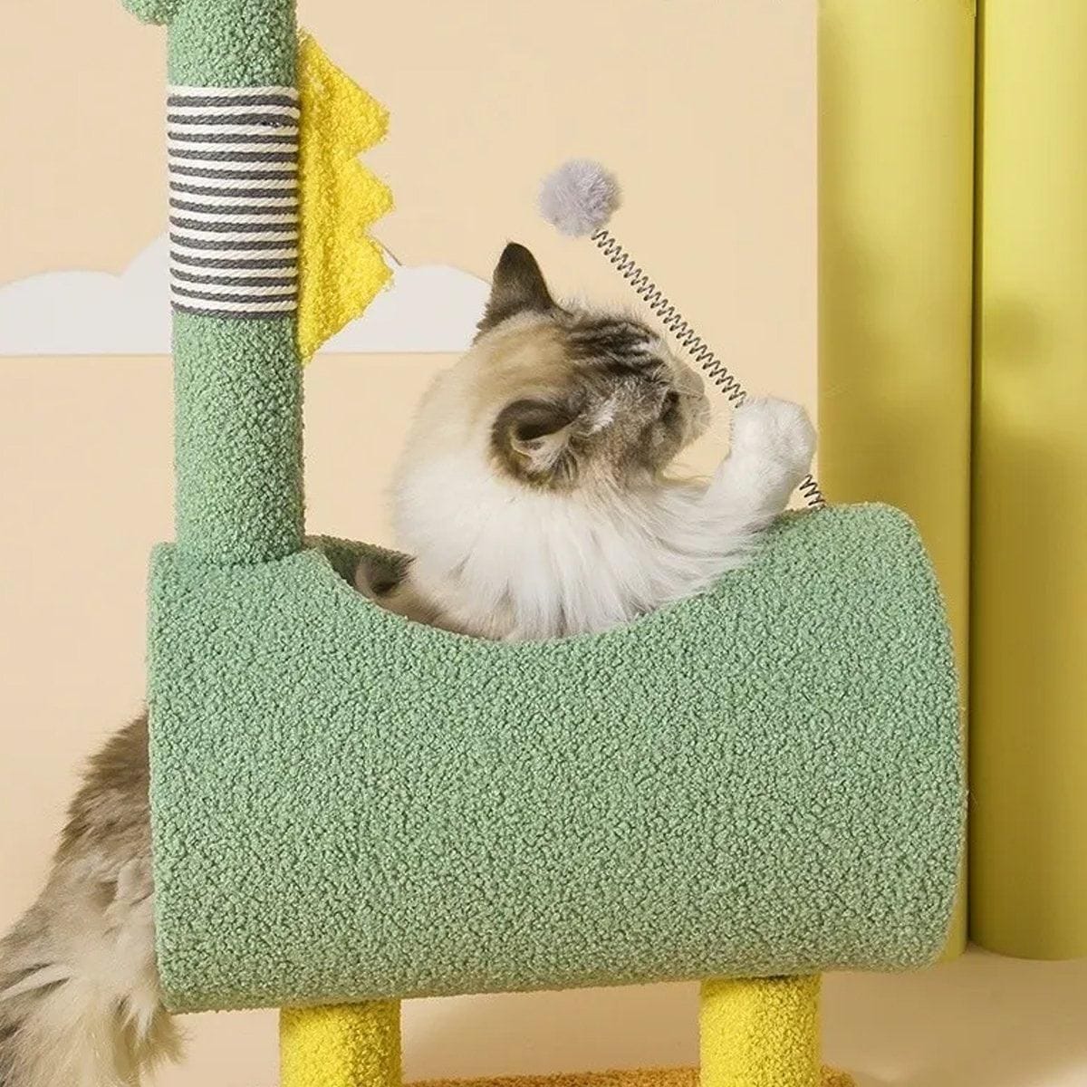 Spud Jax Petshop Climbing Frame Cat Scratching Post Jumping Platform Pet Toys for Cats and Kitten - Yellow Climbing Frame Cat Scratching Post Jumping Platform Pet Toys for Cats and Kitten - Yellow Pet Care > Cat Supplies > Cat Scratchers