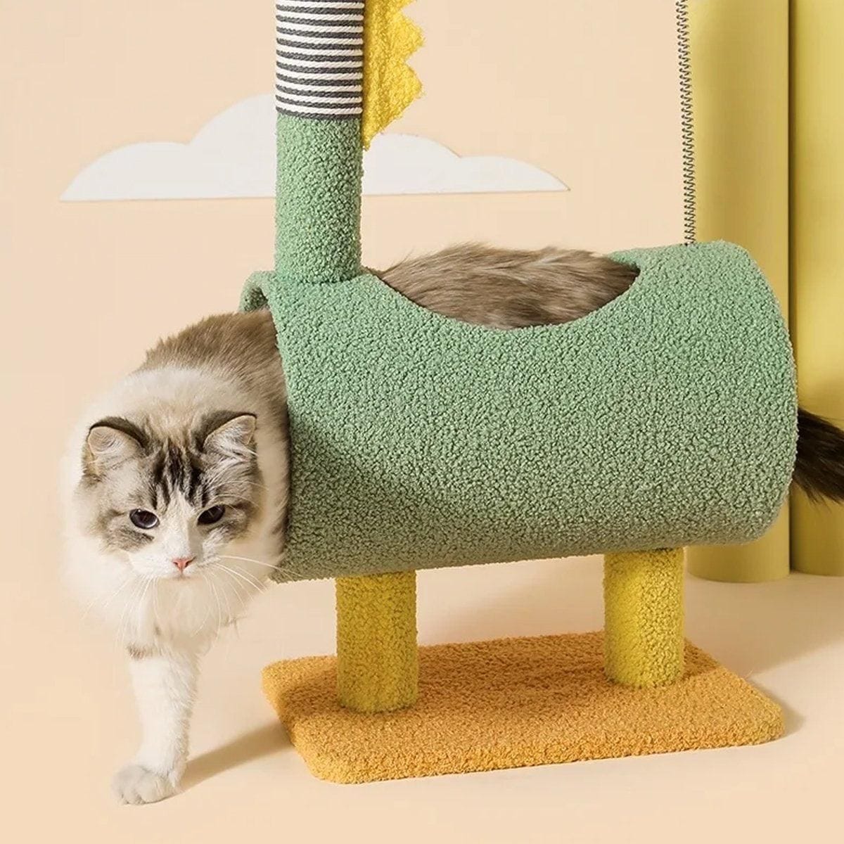 Spud Jax Petshop Climbing Frame Cat Scratching Post Jumping Platform Pet Toys for Cats and Kitten - Yellow Climbing Frame Cat Scratching Post Jumping Platform Pet Toys for Cats and Kitten - Yellow Pet Care > Cat Supplies > Cat Scratchers