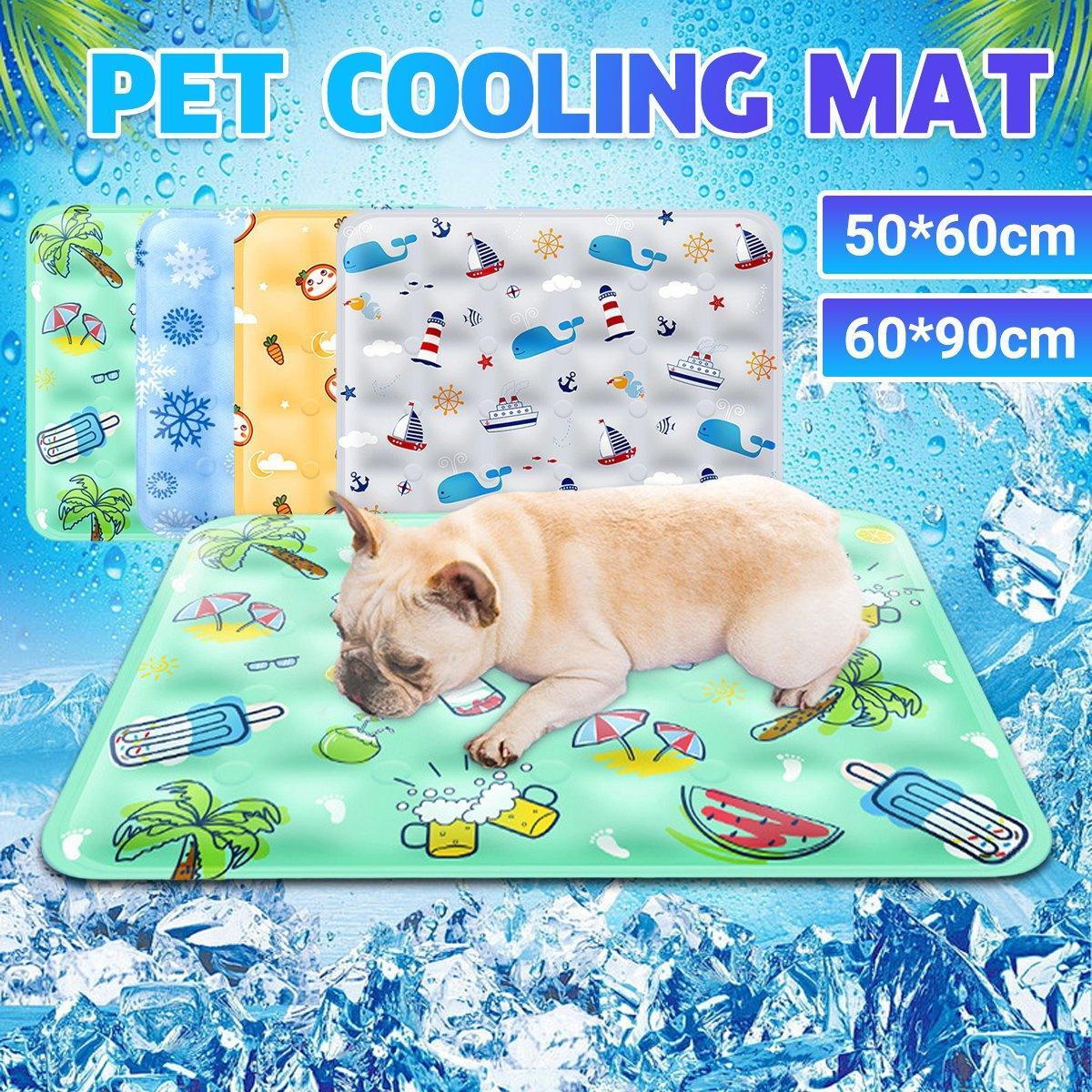 Spud Jax Petshop Cooling Ice Mat for Pets Summer Dog and Cat Cooling Pad Comfortable Pet Bed - Blue - 60x90cm Cooling Ice Mat for Pets Summer Dog and Cat Cooling Pad Comfortable Pet Bed - Blue - 60x90cm Pet Care > Dog Supplies > Dog Beds