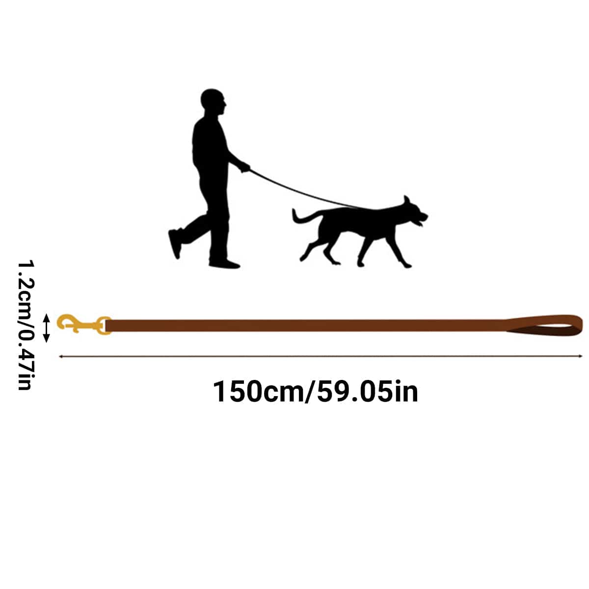 Spud Jax Petshop Dog Leash Cowhide Lead Heavy Duty Leather M Size Brown For Walking Training - Black Dog Leash Cowhide Lead Heavy Duty Leather M Size Brown For Walking Training - Black Pet Care > Dog Supplies > Dog Collars, Leads & Harnesses