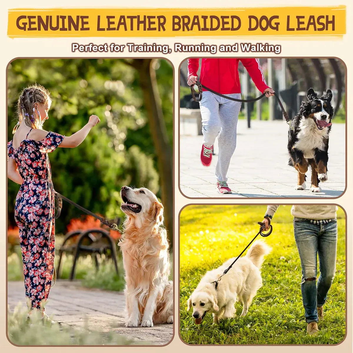 Spud Jax Petshop Dog Leash Cowhide Lead Heavy Duty Leather M Size Brown For Walking Training - Black Dog Leash Cowhide Lead Heavy Duty Leather M Size Brown For Walking Training - Black Pet Care > Dog Supplies > Dog Collars, Leads & Harnesses