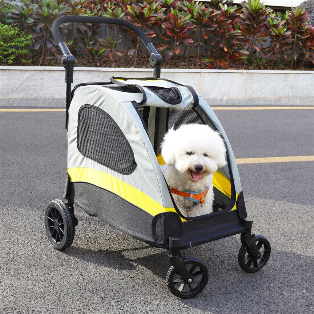 Spud Jax Petshop Dog Stroller Foldable Pet Travel Cart M Size Dog Stroller Foldable Pet Travel Cart M Size Pet Care > Cat Supplies > Cat Carriers & Crates