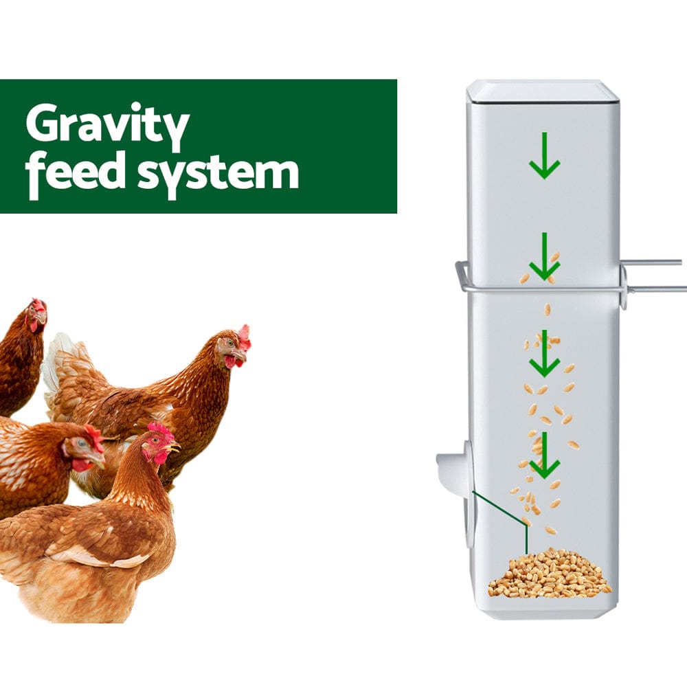 Spud Jax Petshop Giantz Chicken Feeder 4L Water Dispenser Automatic Waterer Pet Care > Bird