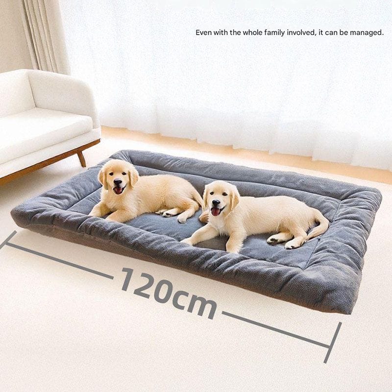 Spud Jax Petshop Grey Large Plush Dog Bed - Extra Thick Winter Warmth, Machine Washable & Non-Slip Pet Mat for Large Dogs (90cm) Grey Large Plush Dog Bed - Extra Thick Winter Warmth, Machine Washable & Non-Slip Pet Mat for Large Dogs (90cm) Pet Care > Dog Supplies > Dog Beds
