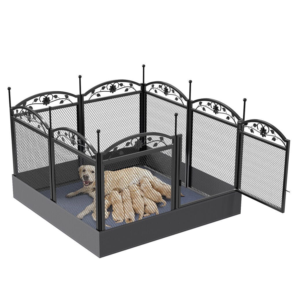 Spud Jax Petshop HeavyDuty Metal Dog Playpen w/ Waterproof Border HeavyDuty Metal Dog Playpen w/ Waterproof Border Pet Care > Dog Supplies > Dog Playpens & Gates