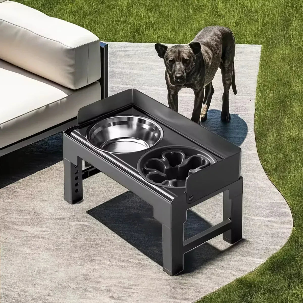 Spud Jax Petshop Height Adjustable Pet Feeding Bowl Dog Bowl Elevated Pet Dish Food Water Bowl Height Adjustable Pet Feeding Bowl Dog Bowl Elevated Pet Dish Food Water Bowl Pet Care > Dog Supplies > Dog Bowls, Feeders & Waterers
