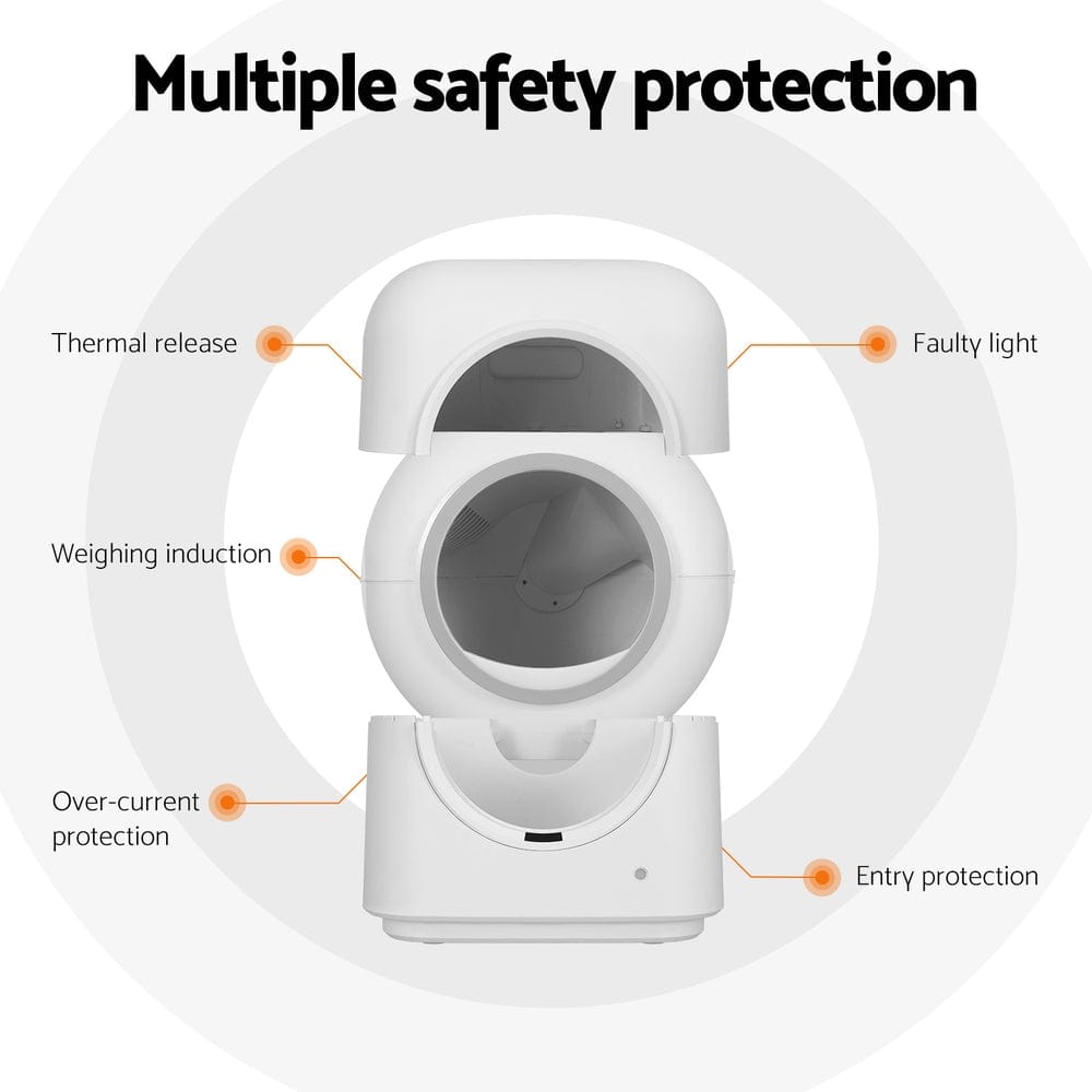 Spud Jax Petshop i.Pet Automatic Cat Litter Box Self-Cleaning Smart Large Toilet Tray App Control Pet Care > Cat Supplies