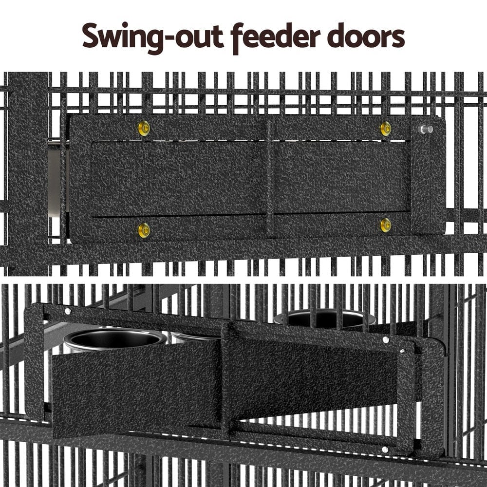 Spud Jax Petshop i.Pet Bird Cage Large Walk-in Aviary Budgie Perch Cage Parrot Pet Huge 203cm Pet Care > Bird