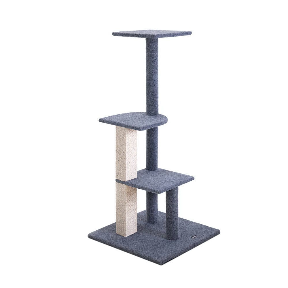 Spud Jax Petshop i.Pet Cat Tree 124cm Trees Scratching Post Scratcher Tower Condo House Furniture Wood Steps Pet Care