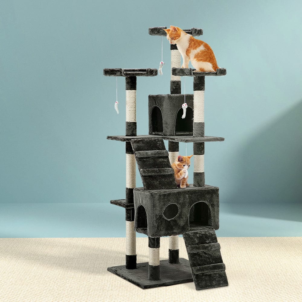 Spud Jax Petshop i.Pet Cat Tree 180cm Trees Scratching Post Scratcher Tower Condo House Furniture Wood Pet Care