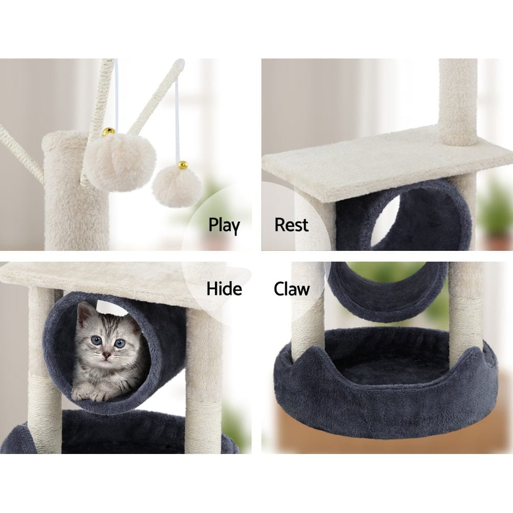 Spud Jax Petshop i.Pet Cat Tree 76cm Scratching Post Tower Scratcher Condo House Hanging toys Pet Care > Cat Supplies