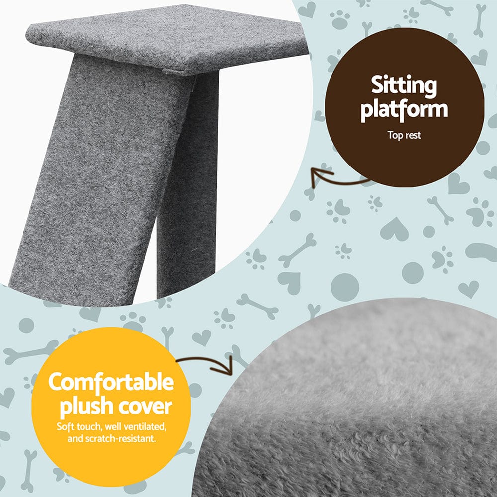 Spud Jax Petshop i.Pet Cat Tree Trees Scratching Post Scratcher Tower Condo House Climb 82cm Pet Care