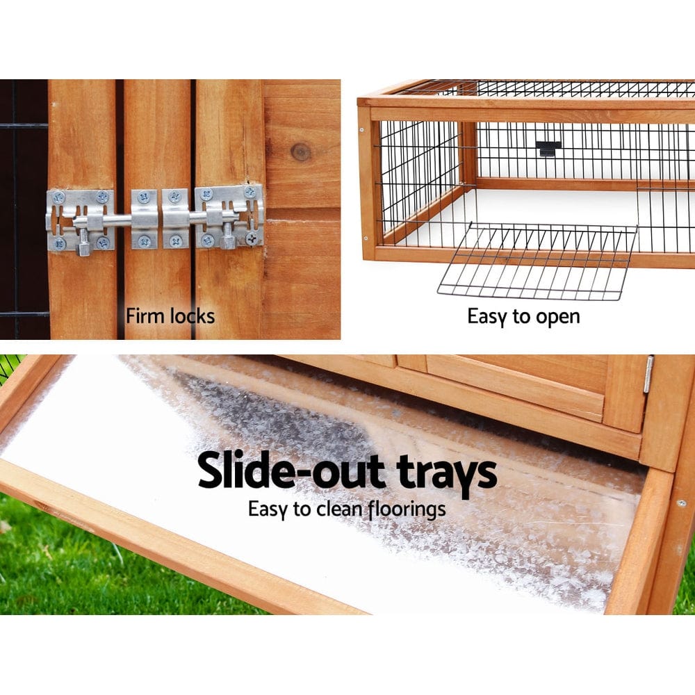 Spud Jax Petshop i.Pet Chicken Coop Rabbit Hutch 155cm x 49cm x 90cm Large Chicken Coop Wooden Run Cage House Outdoor i.Pet Chicken Coop Rabbit Hutch 155cm x 49cm x 90cm Large Chicken Coop Wooden Run Cage House Outdoor Pet Care