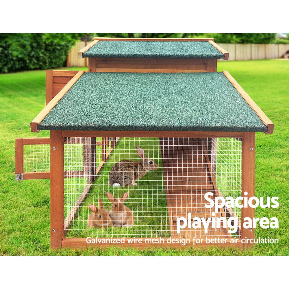 Spud Jax Petshop i.Pet Chicken Coop Rabbit Hutch 169cm x 52cm x 72cm Large Chicken Coop Wooden House Run Cage i.Pet Chicken Coop Rabbit Hutch 169cm x 52cm x 72cm Large Chicken Coop Wooden House Run Cage Coop_Hutch