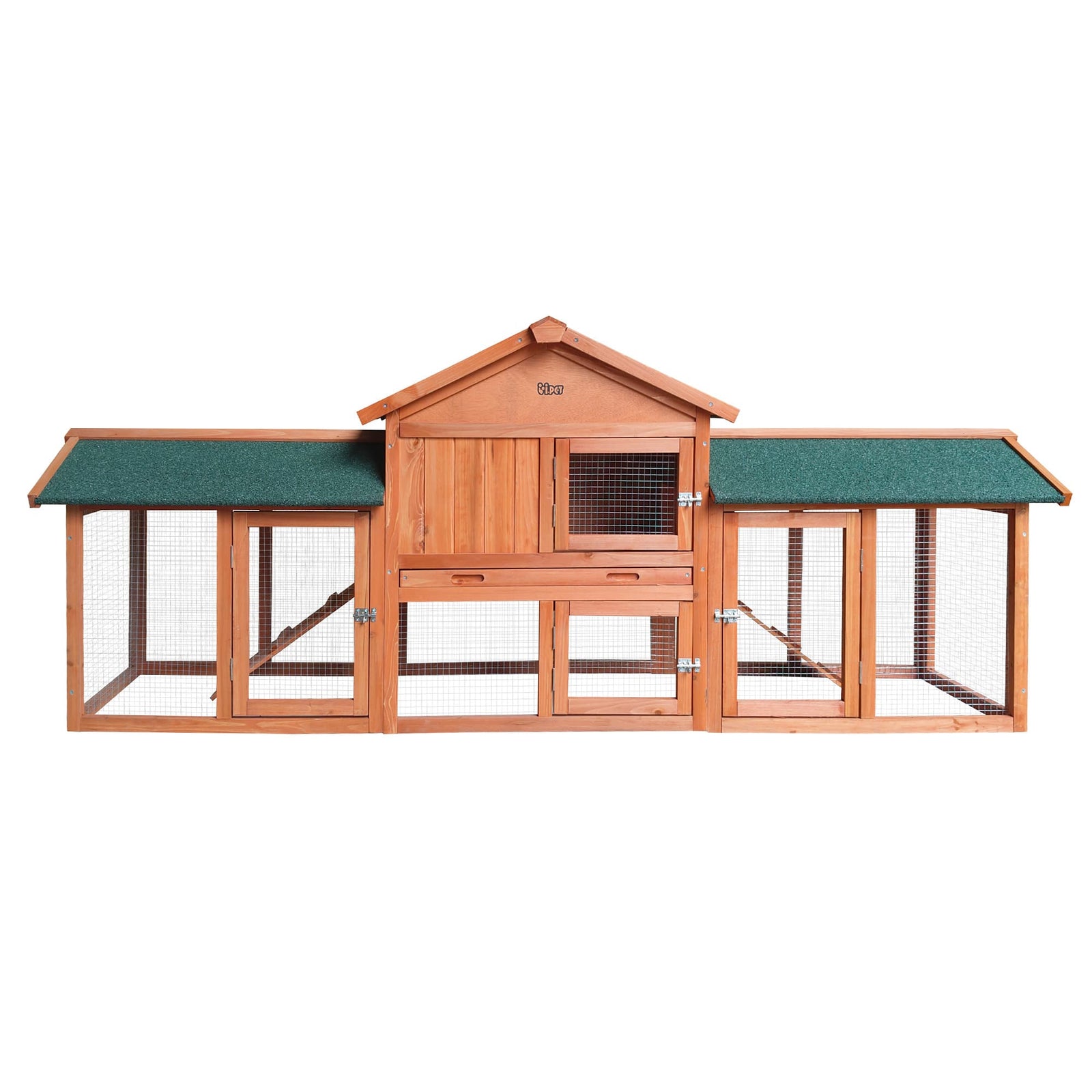 Spud Jax Petshop i.Pet Chicken Coop Rabbit Hutch 220cm x 44cm x 84cm Large Chicken Coop Run Wooden Outdoor Cage House i.Pet Chicken Coop Rabbit Hutch 220cm x 44cm x 84cm Large Chicken Coop Run Wooden Outdoor Cage House Pet Care