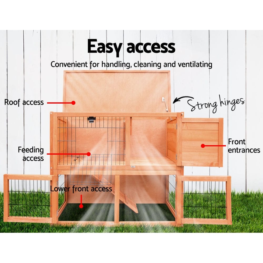 Spud Jax Petshop i.Pet Chicken Coop Rabbit Hutch 88cm x 40cm x 76cm Large Chicken Coop House Run Wooden Cage Outdoor i.Pet Chicken Coop Rabbit Hutch 88cm x 40cm x 76cm Large Chicken Coop House Run Wooden Cage Outdoor Pet Care