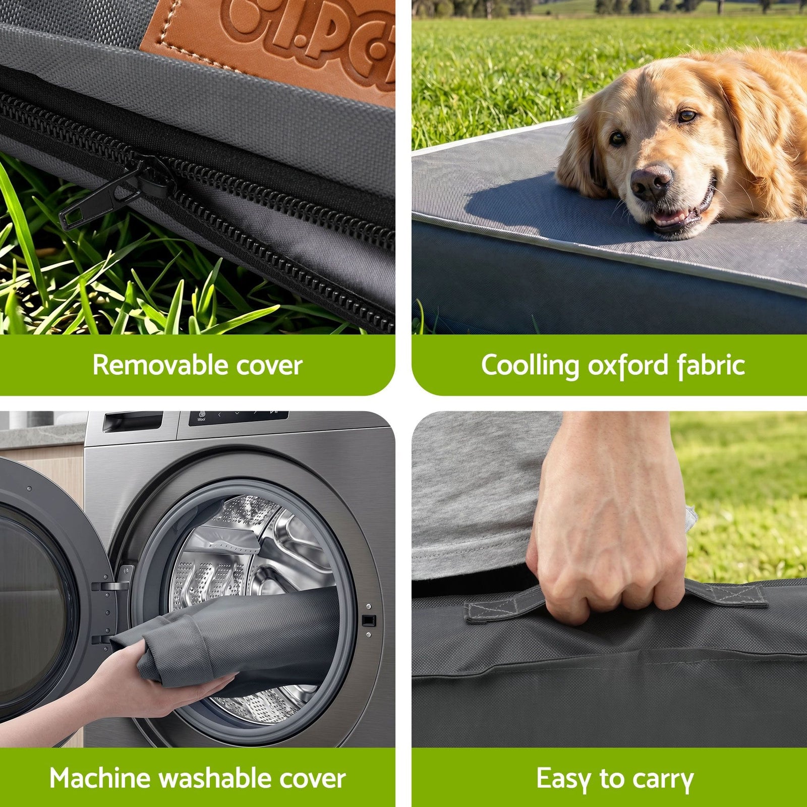 Spud Jax Petshop i.Pet Dog Bed Large Water-resistant Egg Crate Foam Orthopedic Pet Mat Grey i.Pet Dog Bed Large Water-resistant Egg Crate Foam Orthopedic Pet Mat Grey Pet Care > Dog Supplies > Dog Beds