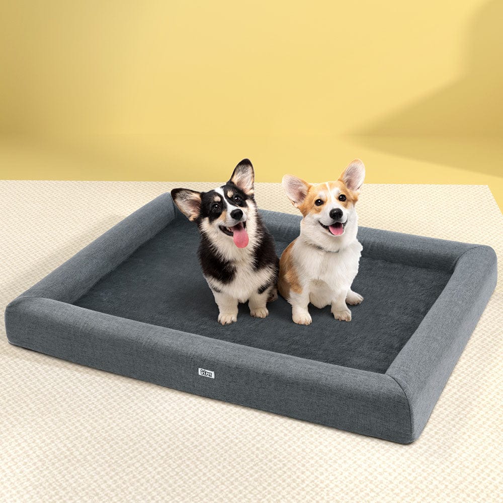 Spud Jax Petshop i.Pet Pet Bed Dog Cat Extra Large Calming Soft Sofa Cushion Egg Crate Washable Grey i.Pet Pet Bed Dog Cat Extra Large Calming Soft Sofa Cushion Egg Crate Washable Grey Pet Care > Dog Supplies > Dog Beds