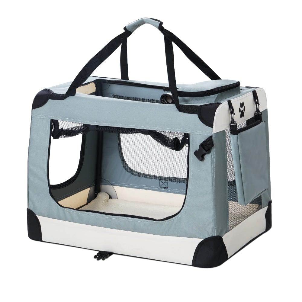 Spud Jax Petshop i.Pet Pet Carrier Soft Crate Dog Cat Travel 90x61CM Portable Foldable Car 2XL i.Pet Pet Carrier Soft Crate Dog Cat Travel 90x61CM Portable Foldable Car 2XL Pet Care > Cat Supplies > Cat Carriers & Crates