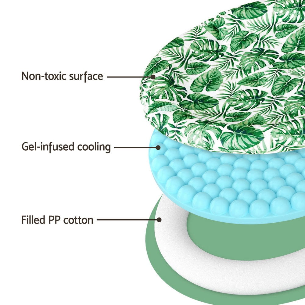 Spud Jax Petshop i.Pet Pet Cooling Mat Gel Dog Cat Self-cool Puppy Large Round Bed Summer Cushion Pet Care > Dog Supplies > Dog Beds