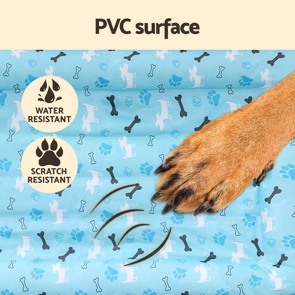 Spud Jax Petshop i.Pet Pet Cooling Mat Gel Dog Cat Self-cool Puppy Pad Large Bed Summer Blue Pet Care > Dog Supplies > Dog Beds
