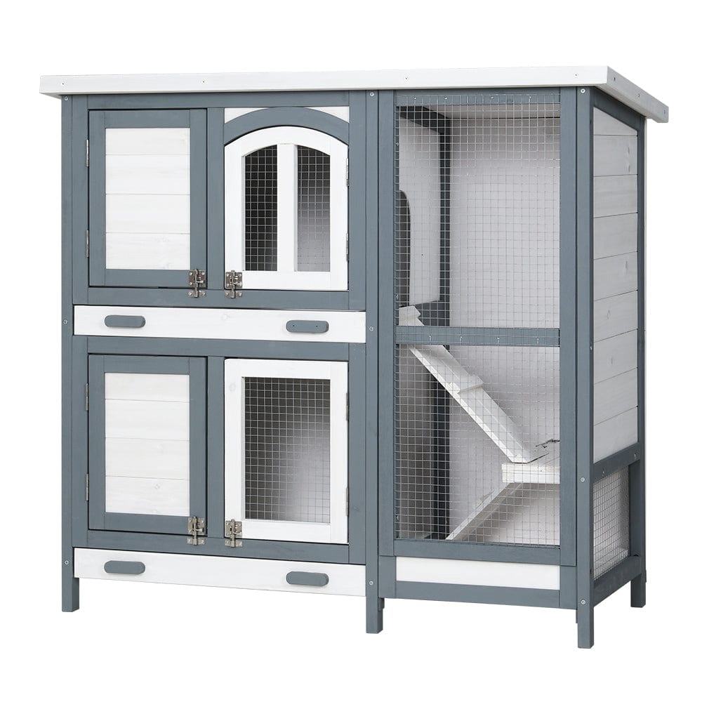 Spud Jax Petshop i.Pet Rabbit Hutch Chicken Coop 98cm x 45cm x 92cm Chicken Coop Large Wooden House Run Cage Outdoor i.Pet Rabbit Hutch Chicken Coop 98cm x 45cm x 92cm Chicken Coop Large Wooden House Run Cage Outdoor Pet Care