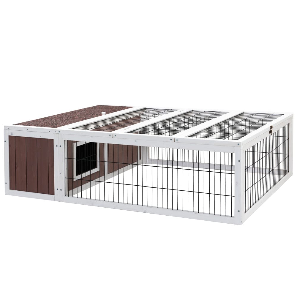 Spud Jax Petshop i.Pet Wooden Rabbit Hutch Chicken Coop Run Cage Habitat House Outdoor Large i.Pet Wooden Rabbit Hutch Chicken Coop Run Cage Habitat House Outdoor Large Home & Garden