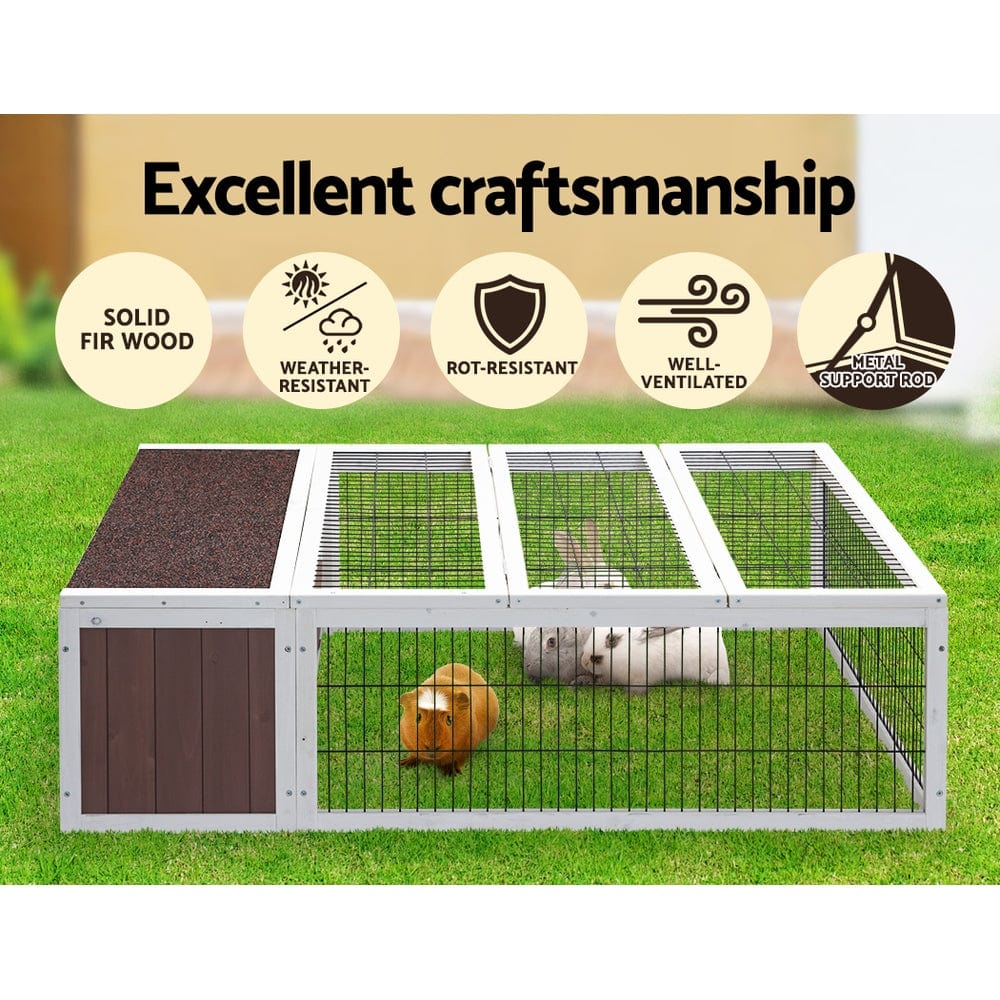 Spud Jax Petshop i.Pet Wooden Rabbit Hutch Chicken Coop Run Cage Habitat House Outdoor Large i.Pet Wooden Rabbit Hutch Chicken Coop Run Cage Habitat House Outdoor Large Home & Garden