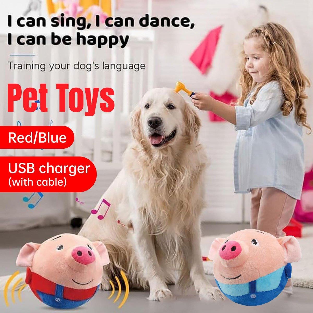 Spud Jax Petshop Interactive Jumping Pig Toy for Pets Dogs Cats Fun Animal Bouncing Play Toy - Red Interactive Jumping Pig Toy for Pets Dogs Cats Fun Animal Bouncing Play Toy - Red Pet Care > Dog Supplies > Dog Apparel