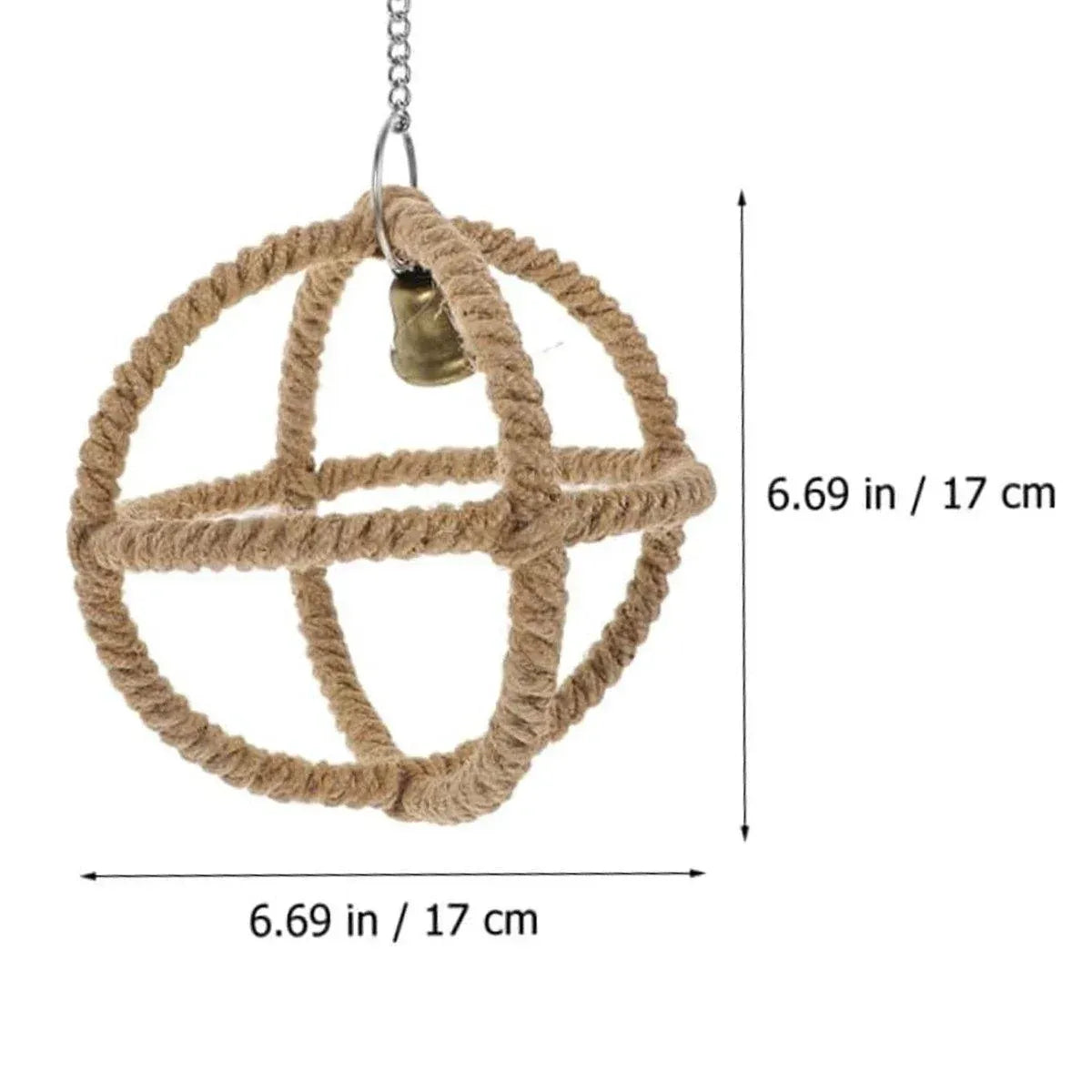 Spud Jax Petshop Interactive Parrot Hoop Swing Interactive Parrot Hoop Swing Pet Care > Bird > Bird Cage Accessories