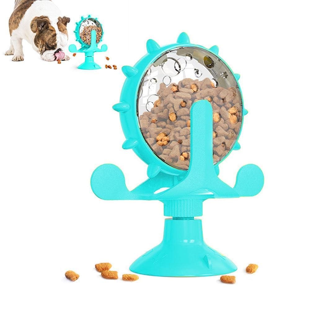 Spud Jax Petshop Interactive Pet Treats Dispenser Toy 360 Degrees Rotating Windmill Toy Slow Dog Cat Feeder Green Interactive Pet Treats Dispenser Toy 360 Degrees Rotating Windmill Toy Slow Dog Cat Feeder Green Pet Care > Dog Supplies > Dog Bowls, Feeders & Waterers