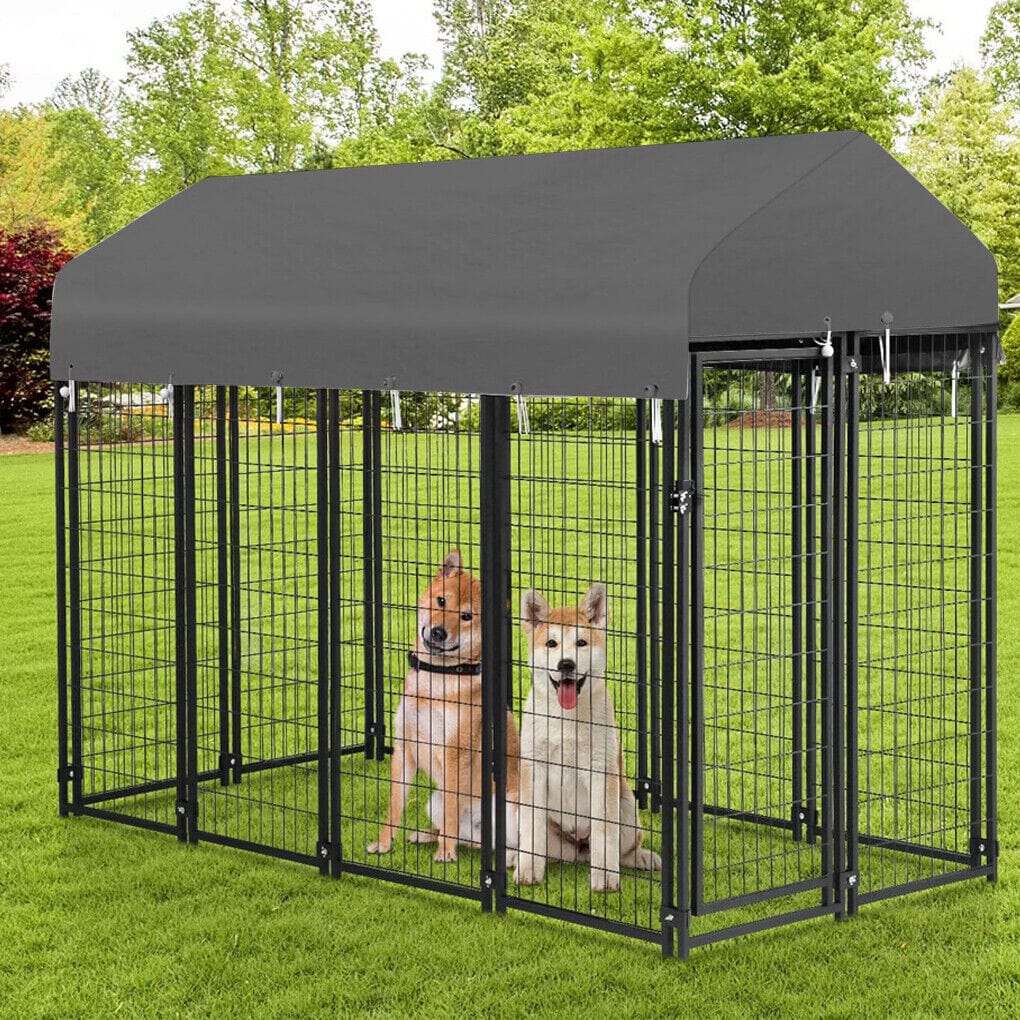 Spud Jax Petshop Large Outdoor Dog Kennel 250x120x165cm Pet Cage with Roof Large Outdoor Dog Kennel 250x120x165cm Pet Cage with Roof Pet Care > Dog Supplies > Dog Kennels