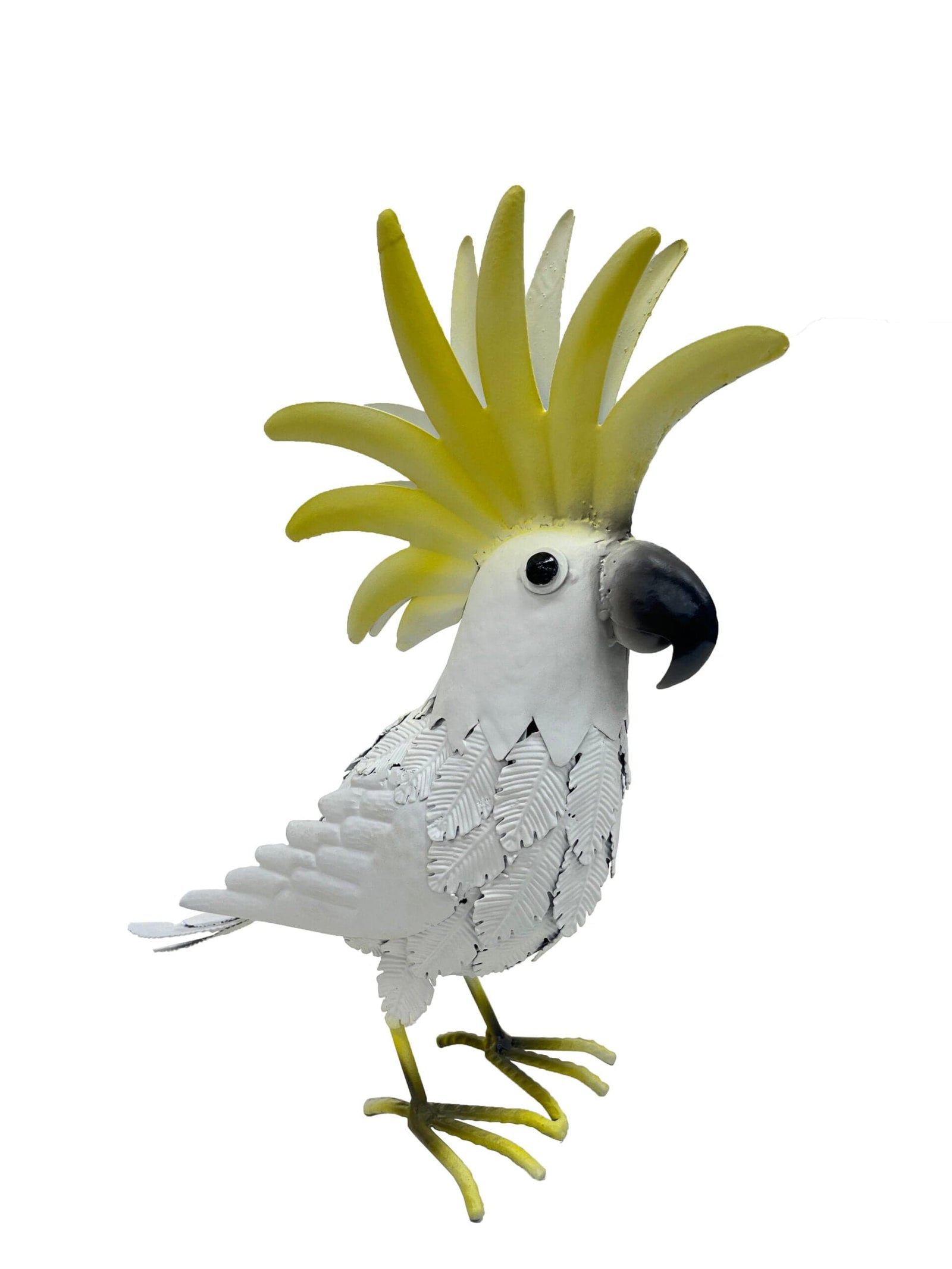 Spud Jax Petshop Metal Cockatoo Ornament 34cm Metal Cockatoo Ornament 34cm Pet Care > Bird > Bird Cages & Stands